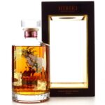 Hibiki 17 Year Old bottle in custom phoenix-themed gift box with red and gold Japanese design