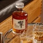 Hibiki 17 Year Old bottle with iconic 24-faceted glass and gold label, 700ml, 43% ABV
