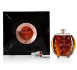 Macallan 60 Lalique in its solid oak presentation case with Six Pillars engraving