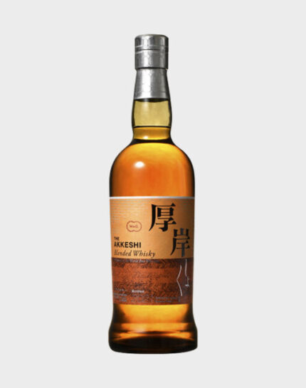 Bottle of Akkeshi Chushu Blended Whisky 2021 – limited Japanese blended whisky from Hokkaido with autumn-inspired label