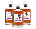 Hibiki Master’s Select bottle with 24-faceted glass and deep red label, 700ml, 43% ABV