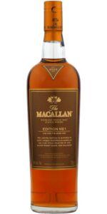 The Macallan Edition No. 1 bottle with black label and gold logo, 700ml, 48.1% ABV