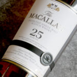 The Macallan Sherry Oak 25 Year Old 2023 bottling with green glass and gold label, 700ml, 43% ABV