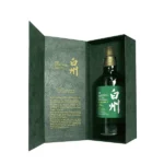 Hakushu 18 Year Old Peated Malt 100th Anniversary Edition bottle with green label and gold accents, 700ml, 48% ABV