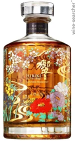 Hibiki Japanese Harmony 30th Anniversary Limited Edition bottle with gold-accented label and cherry blossom motif, 700ml, 43% ABV