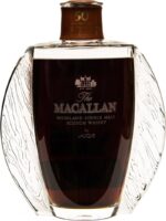 The Macallan 50 Years Old in Lalique crystal decanter with deep amber liquid, 700ml, 44.4% ABV