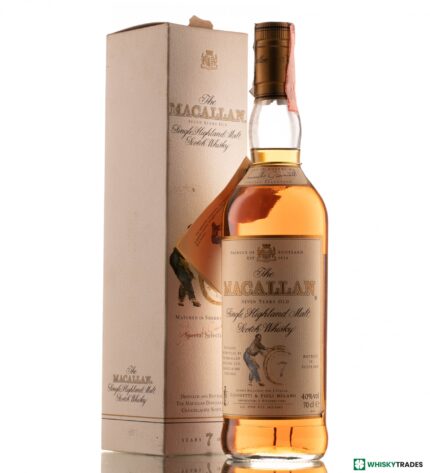 Macallan Giovinetti 7 Year Old in original cardboard box with Italian importer markings