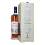 Back label of Macallan River Spey showing 43% ABV, 700ml, and Speyside origin statement