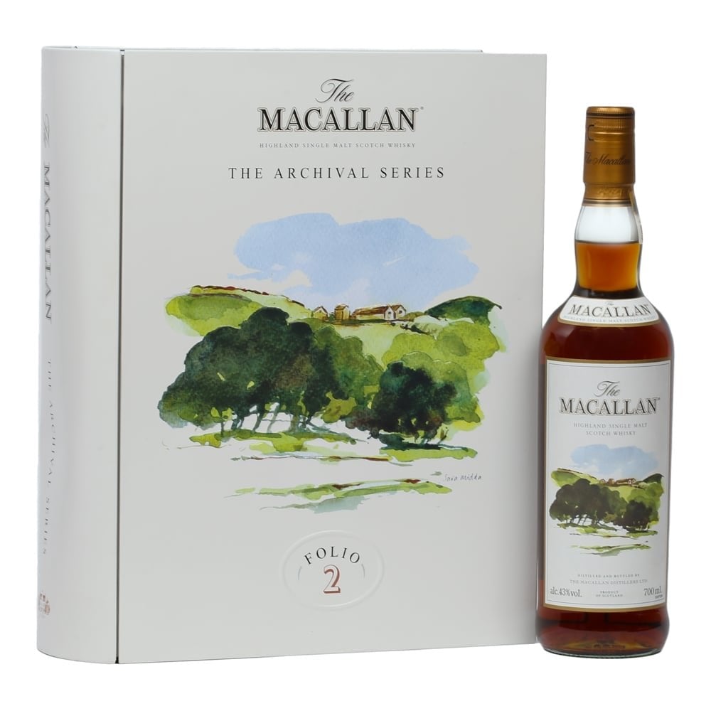 macallan-the-archival-series-folio-2 Macallan Folio 2 in its book-inspired black gift box with gold calligraphy, travel retail exclusive
