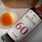 The Macallan 60 Red Collection crystal decanter with deep red liquid, 700ml, 43.4% ABV