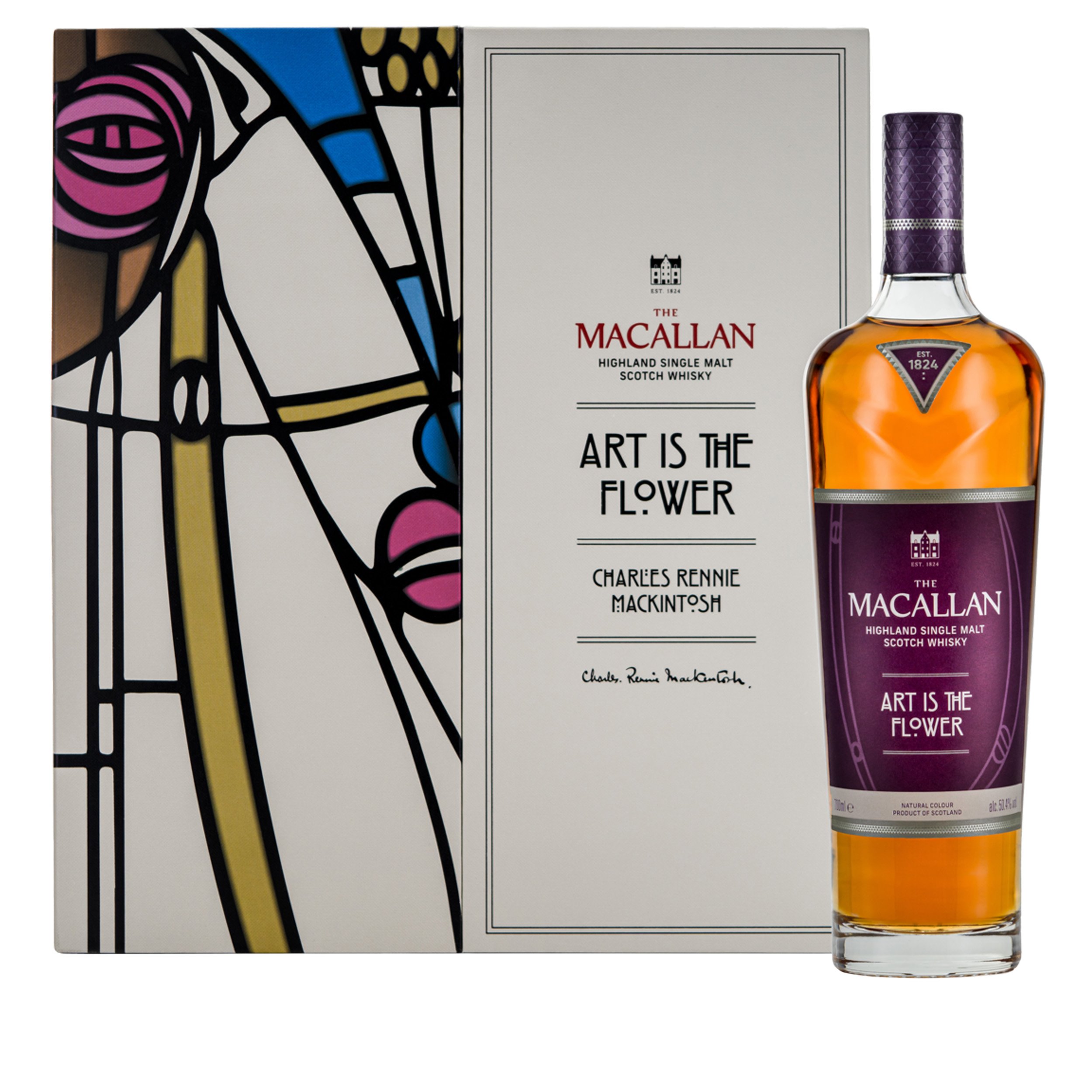 macallan_art_is_the_flower_ps1 Macallan Art Is The Flower in its eco-friendly gift box made from recycled paper and natural dyes