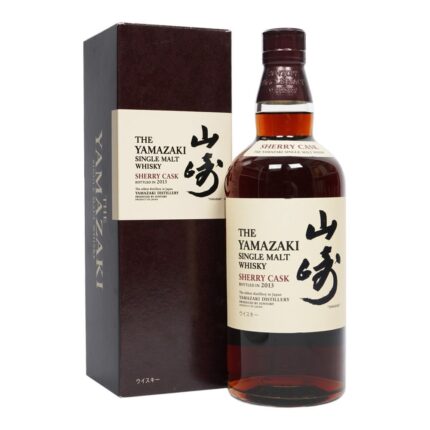 Yamazaki Sherry Cask 2013 in its original Suntory gift box with red and gold design