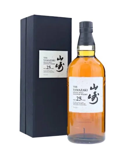 Yamazaki 25 New Release in its luxury wooden gift box with Suntory crest